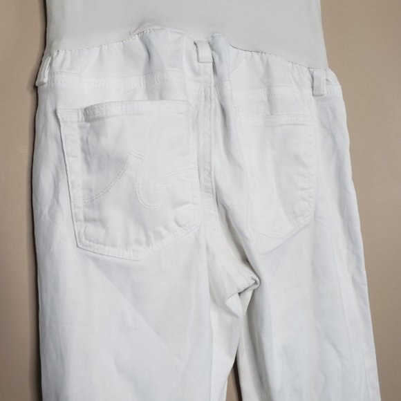AG Adriano Goldschmeid white maternity jeans 27 - Picture 4 of 5